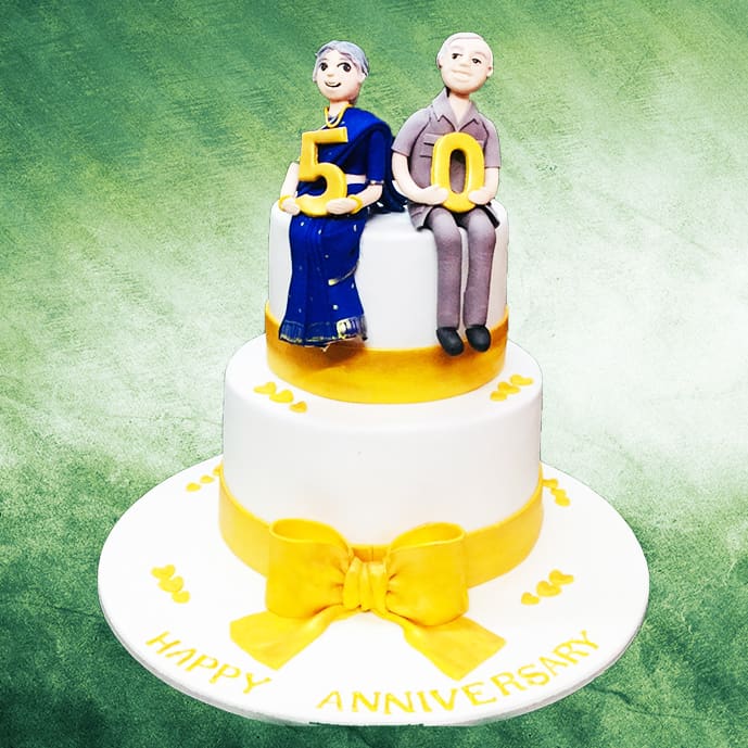 50th Black Golden Glitter Shiny 50 Year Old Wedding Anniversary Party50C  Edible Cake Toppers – Cakecery