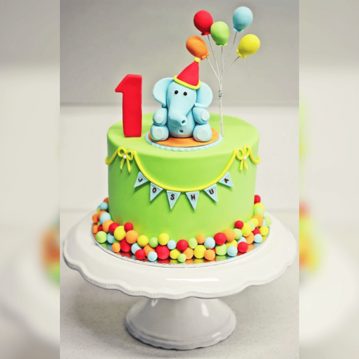 Elephant Theme Cake for Kid's Birthday | YummyCake